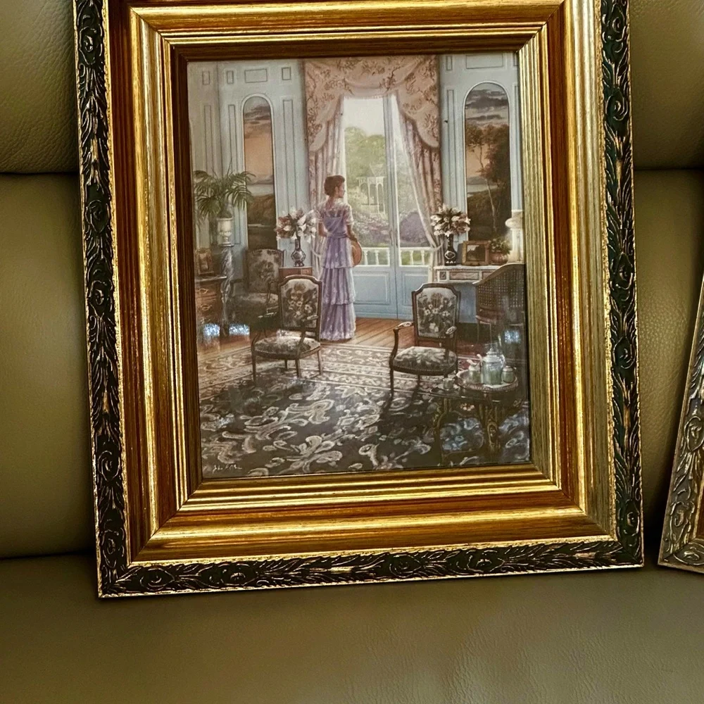 Y2K Victorian ladies limited edition by John P O’Brien Classic Ornate framed set